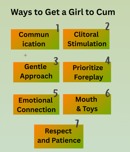 Ways to Get a Girl to Cum